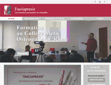 Tablet Screenshot of fasciapraxie.com
